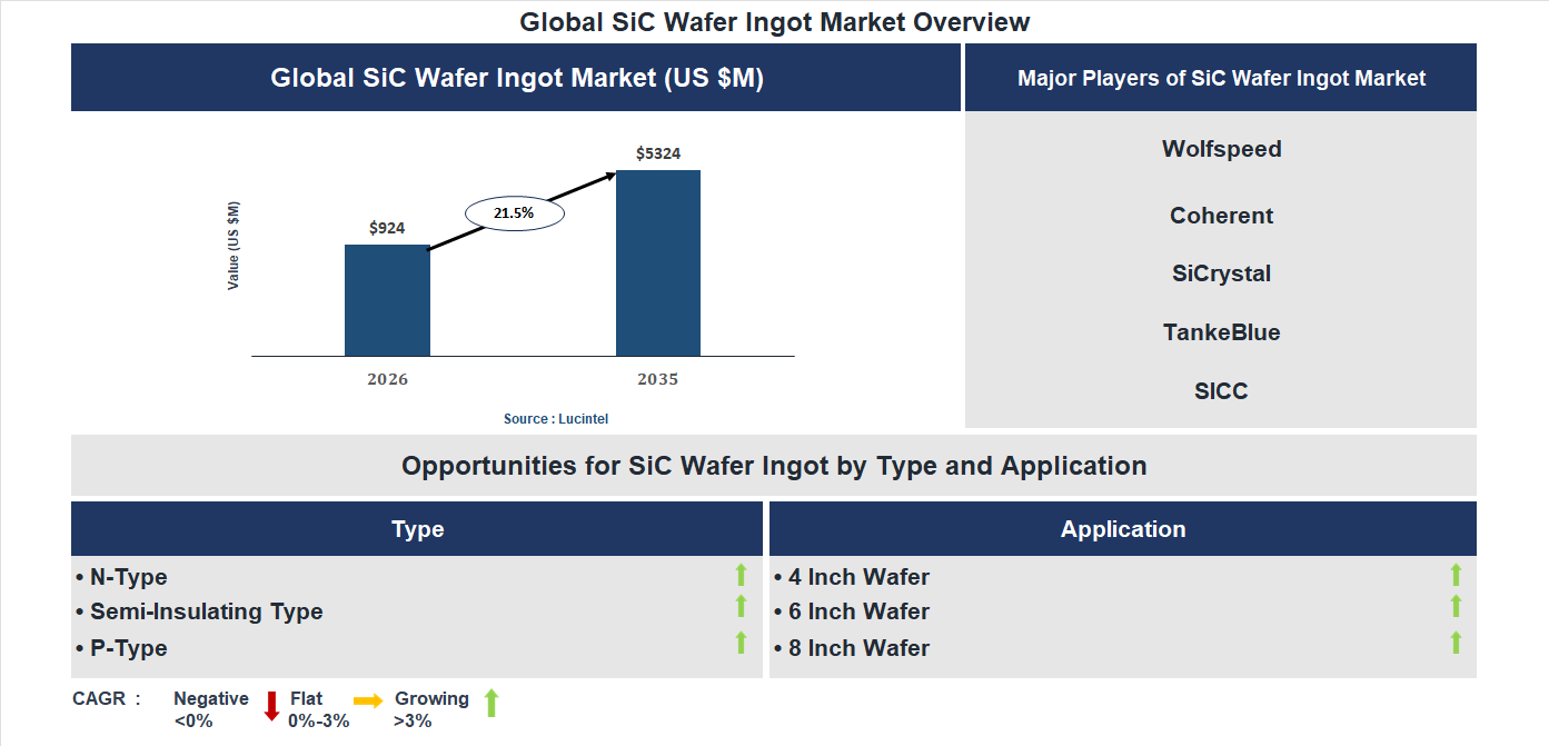 SiC Wafer Ingot Market Trends and Forecast